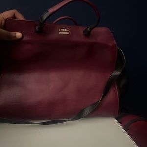 Burgundy Furla Bag